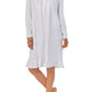 Eileen West Women's Lace Trim Cotton Jersey Nightgown White Size Large
