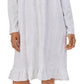Eileen West Women's Lace Trim Cotton Jersey Nightgown White Size Large