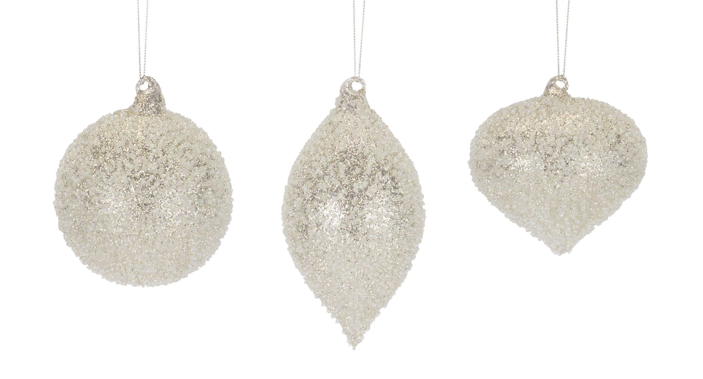 Beaded Glass Tree Ornament (Set of 6)