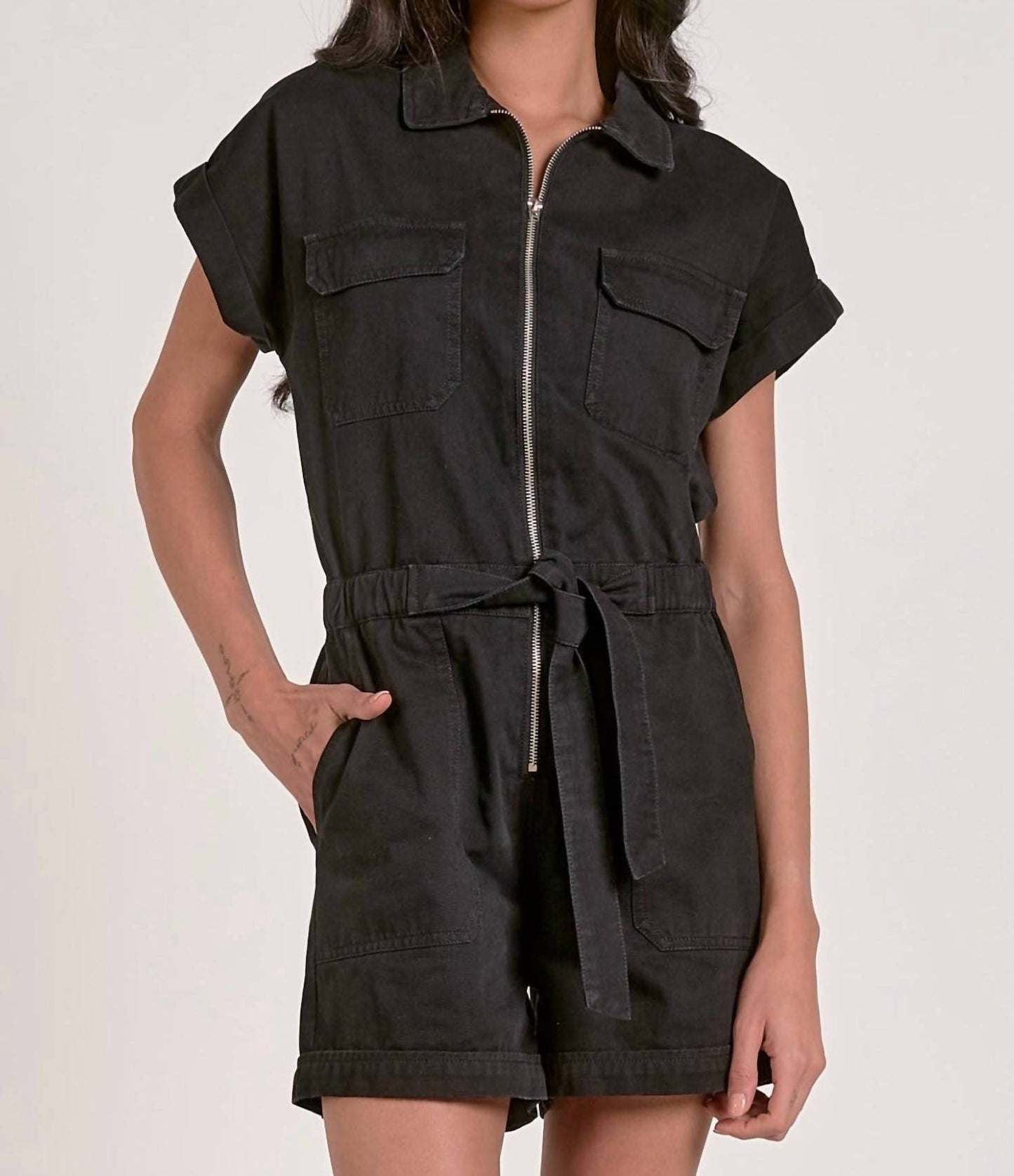 Elan - Perry Zip-up Romper