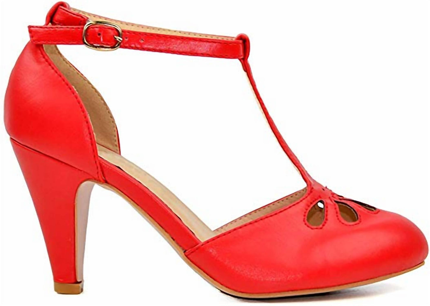 Chase + Chloe - Women's Kimmy-36 T-strap Pumps