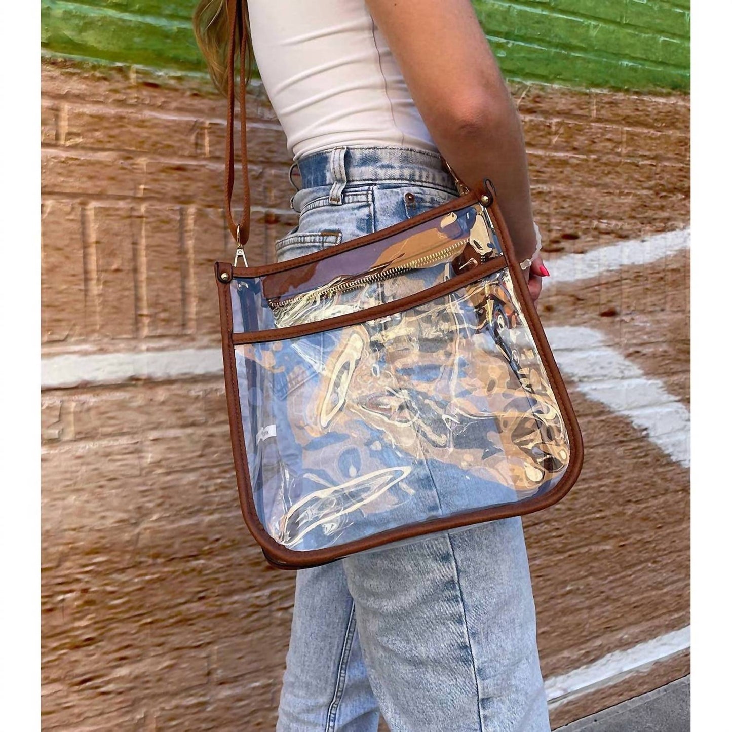 Jen & Co. - Women's Posie Clear Crossbody Bag
