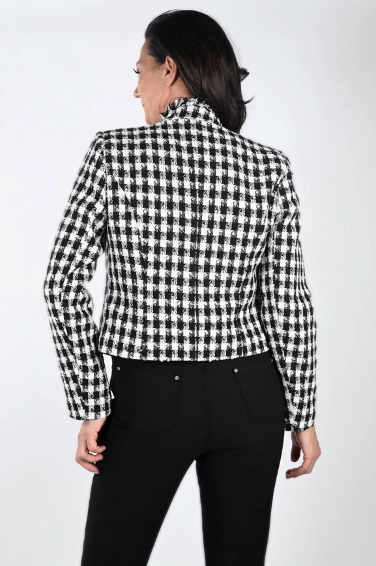 Frank Lyman - TEXTURED METALLIC KNIT JACKET