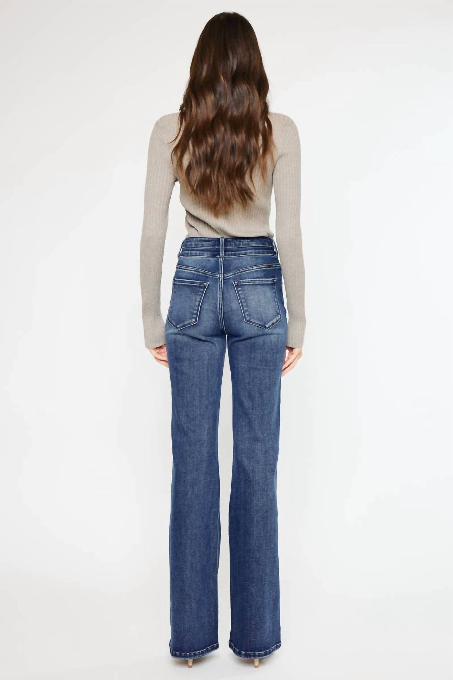 Kancan - High Rise Flared Leg Jean