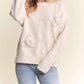 Adora - Floral Applique Soft Sweater