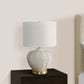 Transitional Lighting Table Lamp in Cream Resin