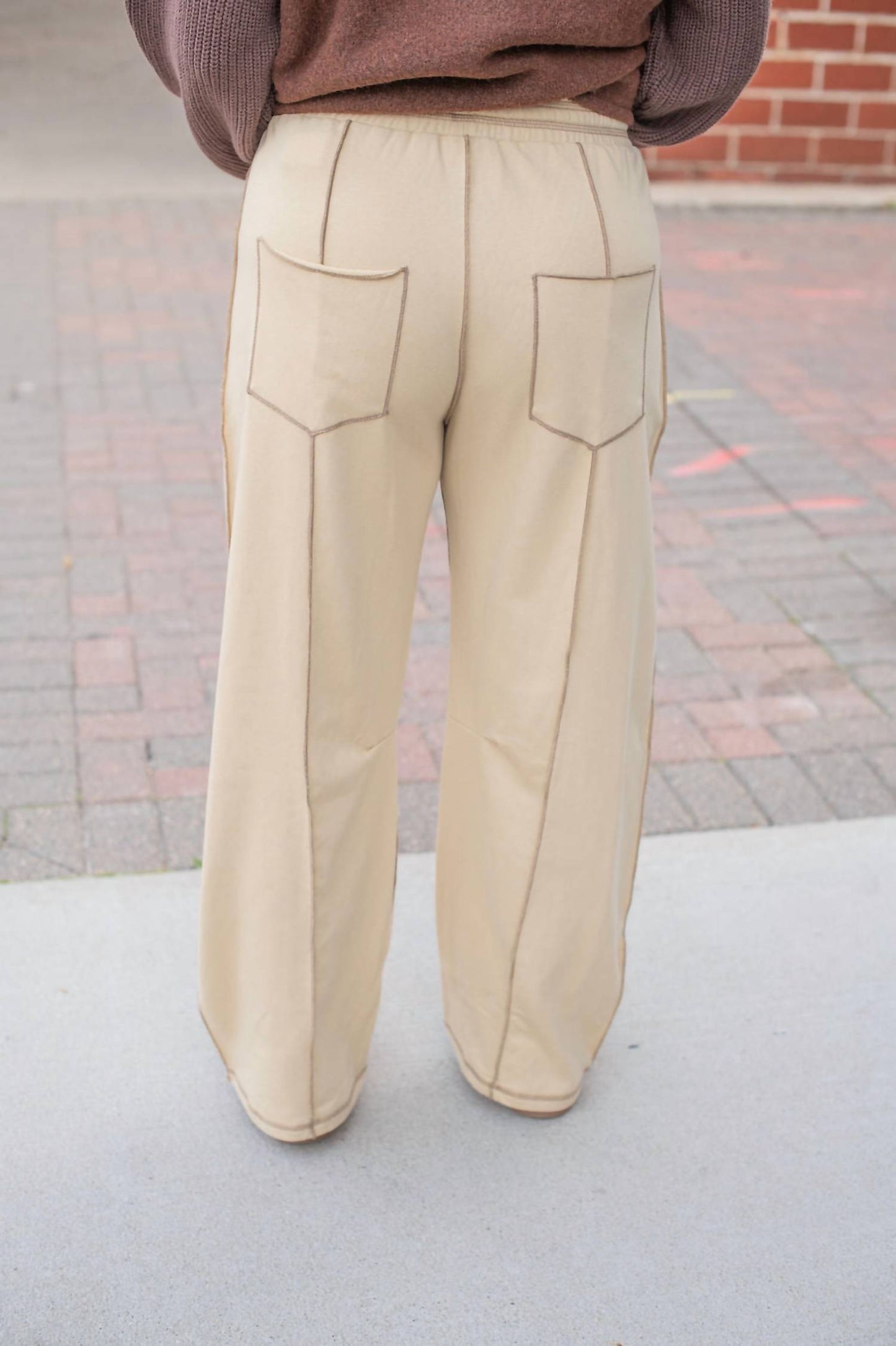 &Merci - Women's Trim Baggy Sweatpants