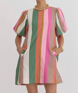 Entro - Stripe Dress