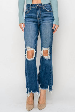 Risen - High Rise Straight Crop Jean