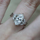 Allyanna Gifts - Women's Sterling Silver 2.0ct Marquise Moissanite Cluster Ring
