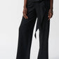 Joseph Ribkoff - Woven Front Tie Wide Leg Pants
