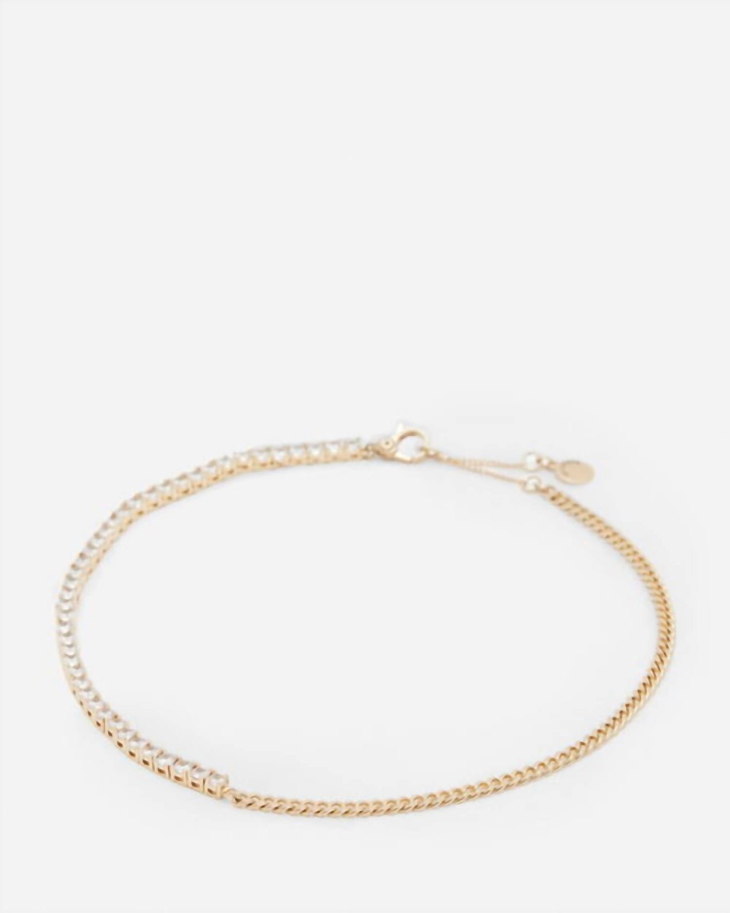 Allsaints - Della Crystal Curb Chain Necklace