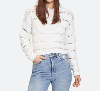 Autumn Cashmere - Solid Pointelle Hoodie