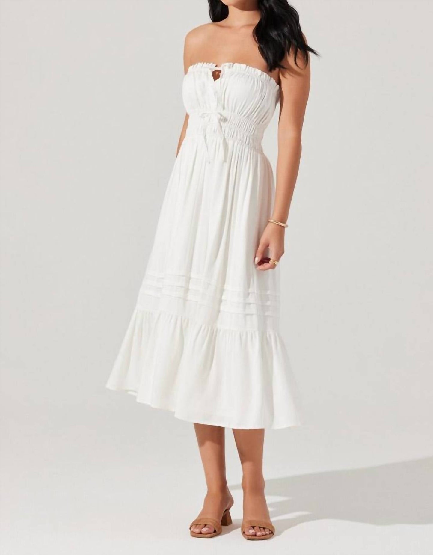 Astr - Aubrie Tie Front Dress