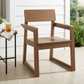 HDPE Outdoor Dining Armchairs with Backrest and Armrests