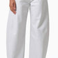 Agolde - Luna High Waist Barrel Leg Leather Blend Pants