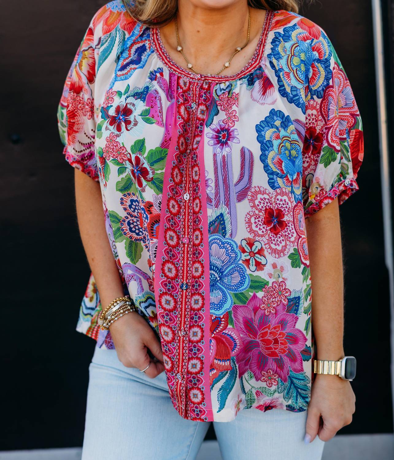Johnny Was - Avah Button Down Shirt Kallie