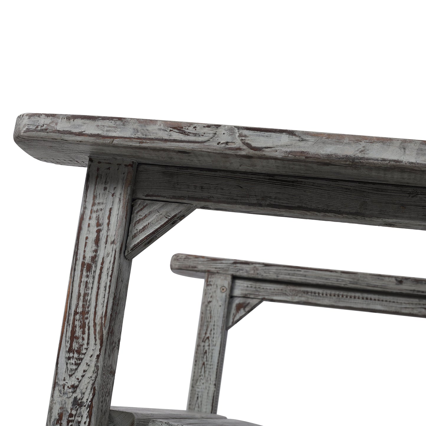 Wooden Oversized Porch Rocker Chair With Wide Seat and Tall Backrest