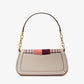 Kate Spade Gramercy Small Plaid Twill Racing Stripe Shoulder Bag