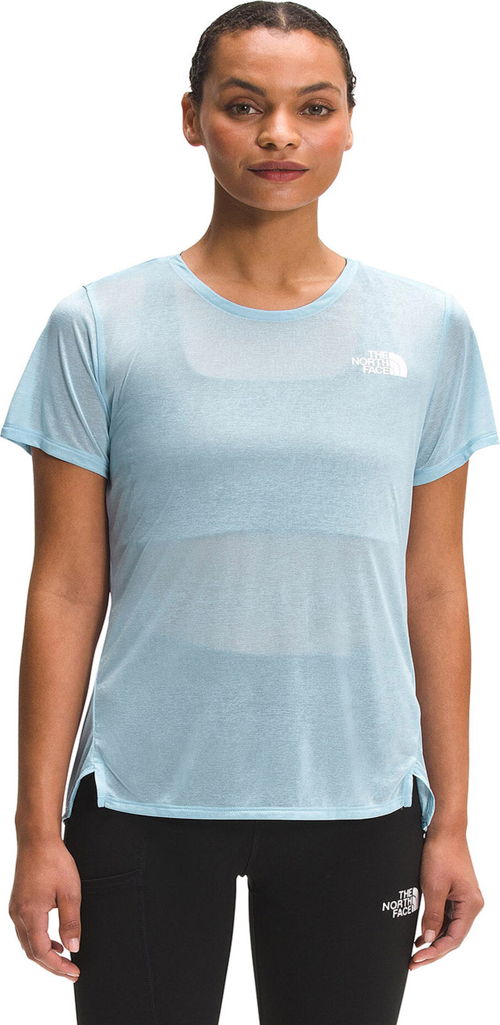 The North Face Women's Sunriser Short Sleeve Shirt Blue Size X-Large