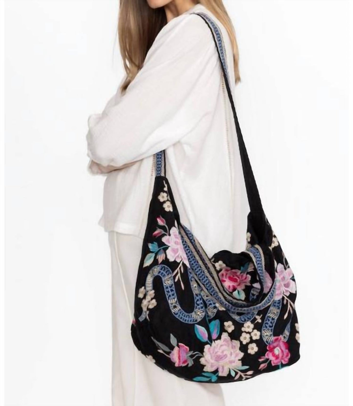 Johnny Was - EDIE LINEN TOTE BAG