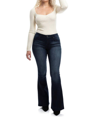 1822 Denim - Long Mid-rise Vintage Flare Jeans