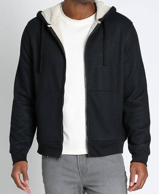 Jachs New York - Sherpa Lined Waffle Hoodie