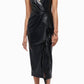 Simkhai - Carlee Fringe Detail Faux Leather Dress