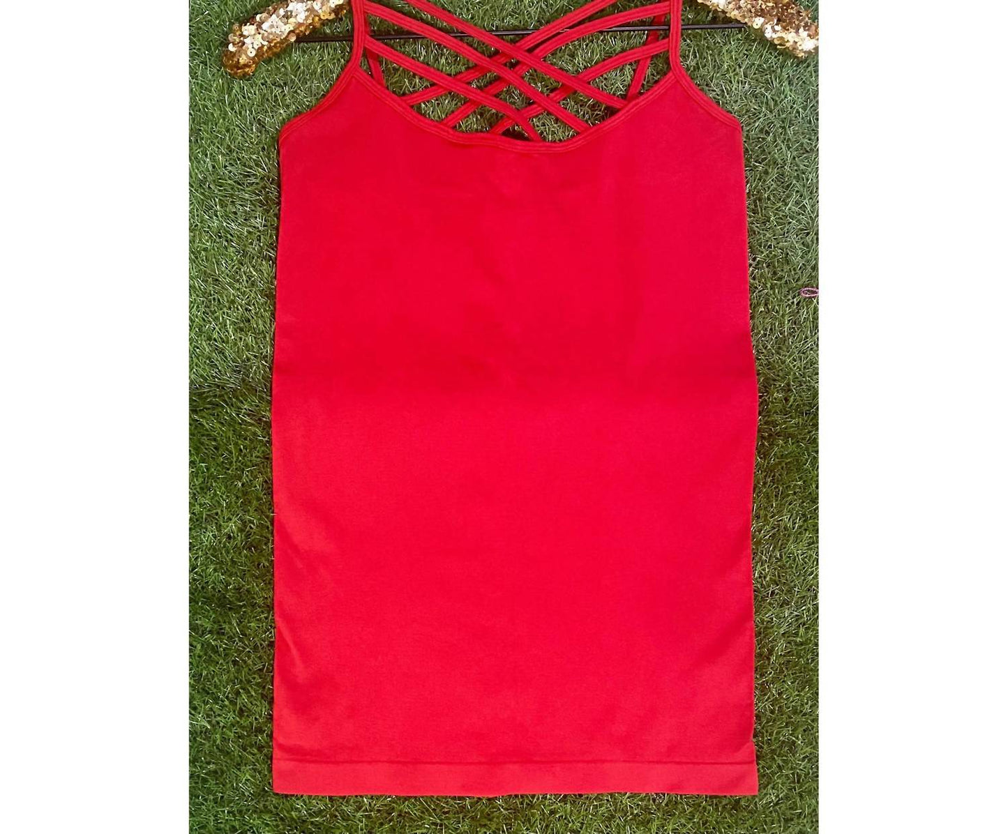 Zenana - Strappy Criss Cross Cami
