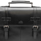 Mancini Men's Buffalo Collection Double Compartment Briefcase Black Size Regular