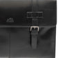Mancini Men's Buffalo Collection Double Compartment Briefcase Black Size Regular