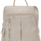 Mancini Women's Pebbled Brigette Backpack White Size Regular