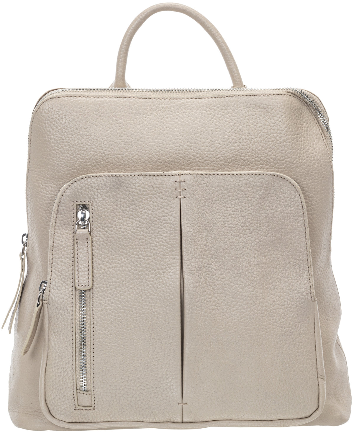 Mancini Women's Pebbled Brigette Backpack White Size Regular