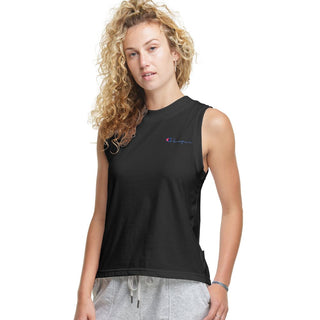 Champion Women's Crewneck Sleeveless Top Black Size X-Large