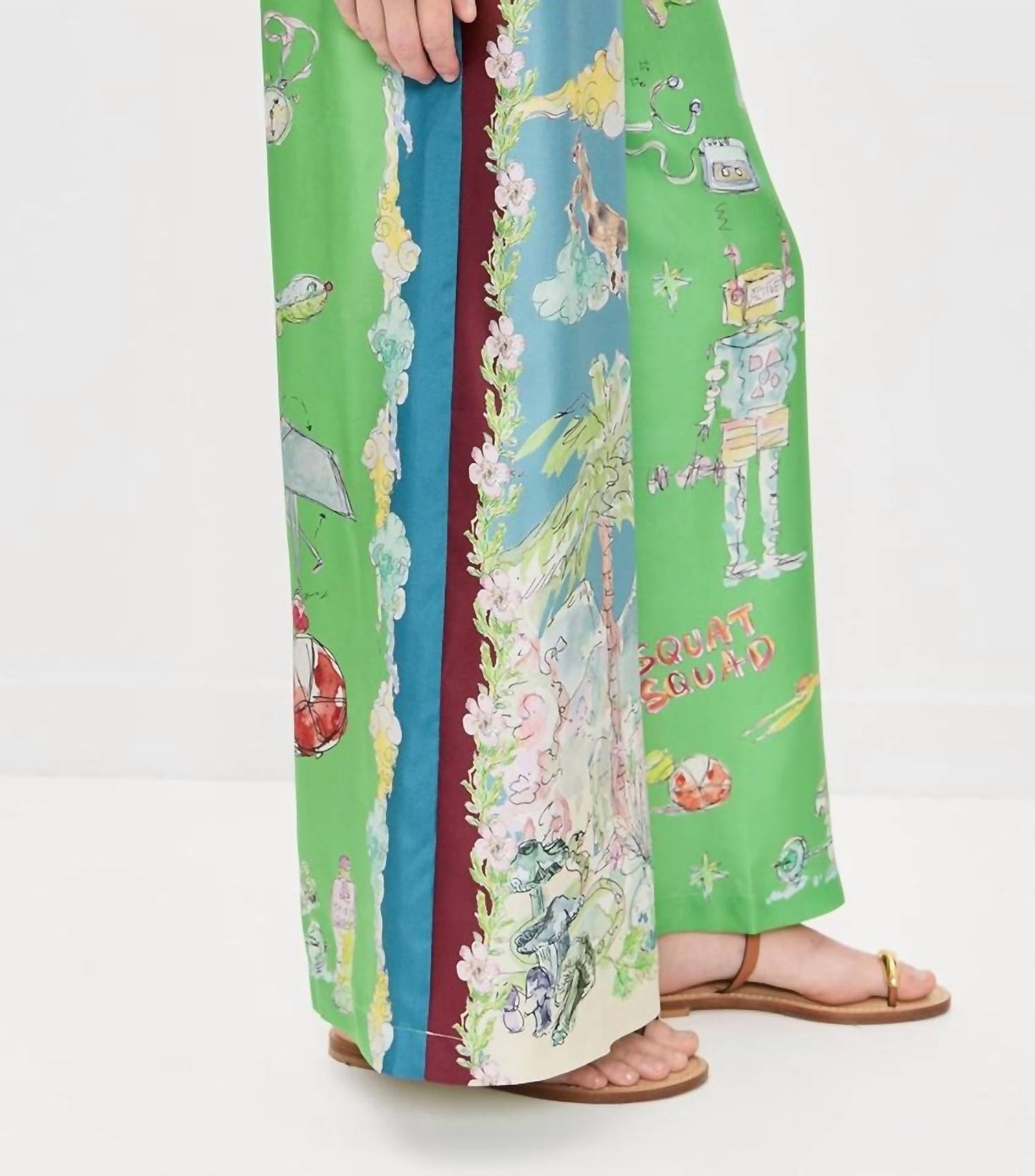 Alemais - Daria Wide Leg Silk Pants