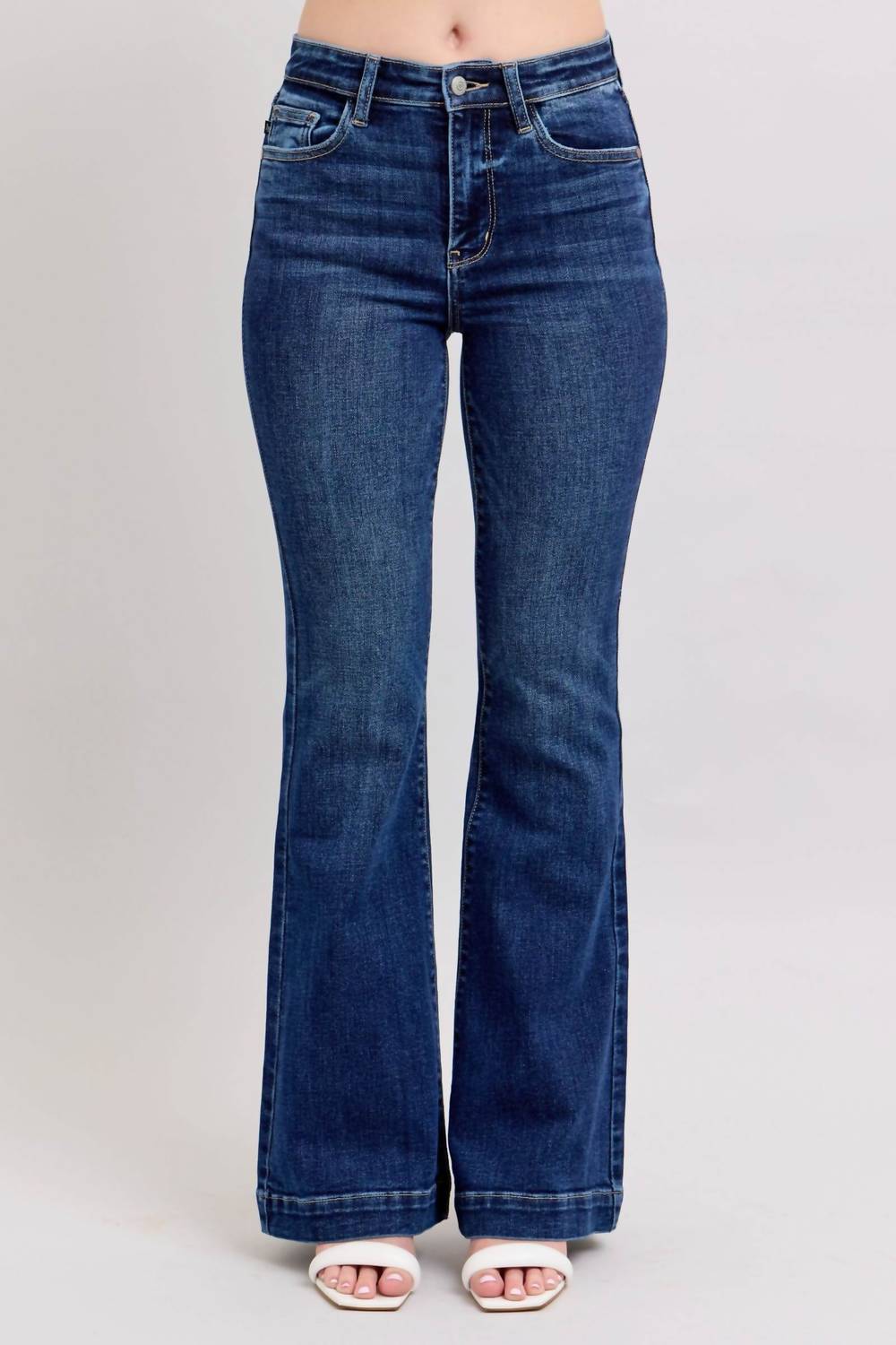 Judy Blue - Urban Chic High Waist Flare Trousers