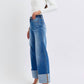 Judy Blue - Cuffed Retro Wide Leg Jeans