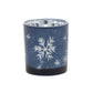 Frosted Votive Candle Holder with Snowflake Design (Set of 3)