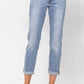 Judy Blue - Core Mid Rise Bleach Wash Boyfriend Jeans