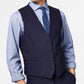 Calvin Klein Men's X Fit Stretch Solid Suit Vest Blue Size Large