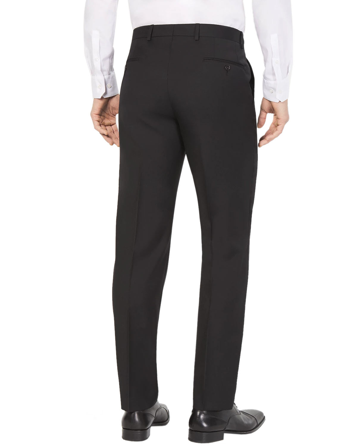 Ralph Lauren Men's Classic Fit Ultraflex Sharkskin Suit Separate Pants Black Size 50