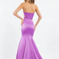 Rachel Allan - Matte Satin Two-piece Mermaid Gown