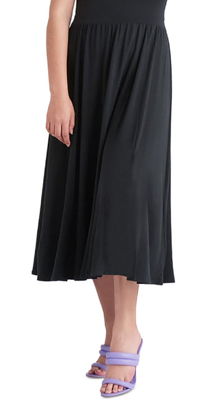 Black Tape Women's Banded Waist Knit Sleeveless Midi Dress Black Size X-Large