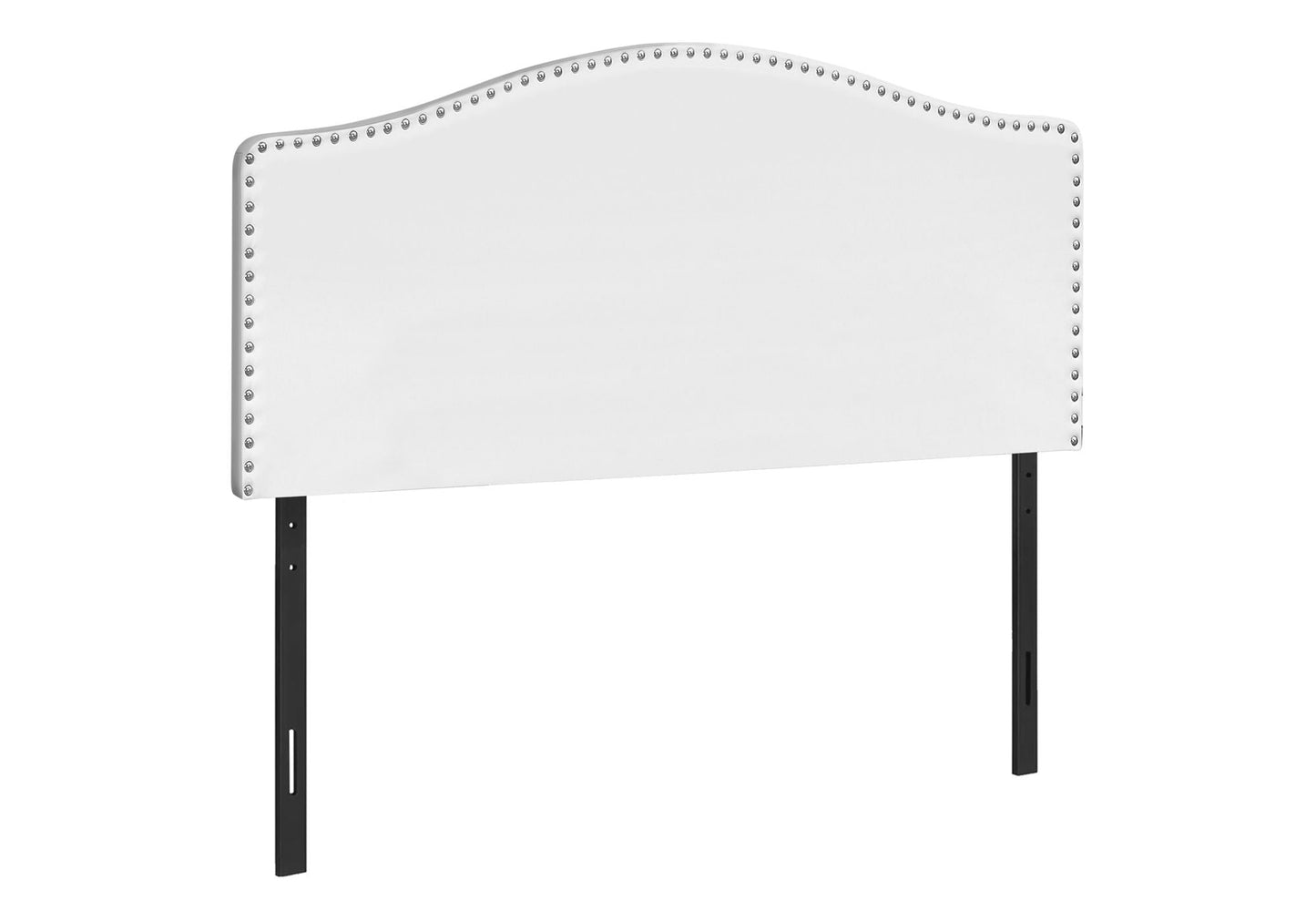 Queen Size Upholstered Bed Headboard - White, Transitional