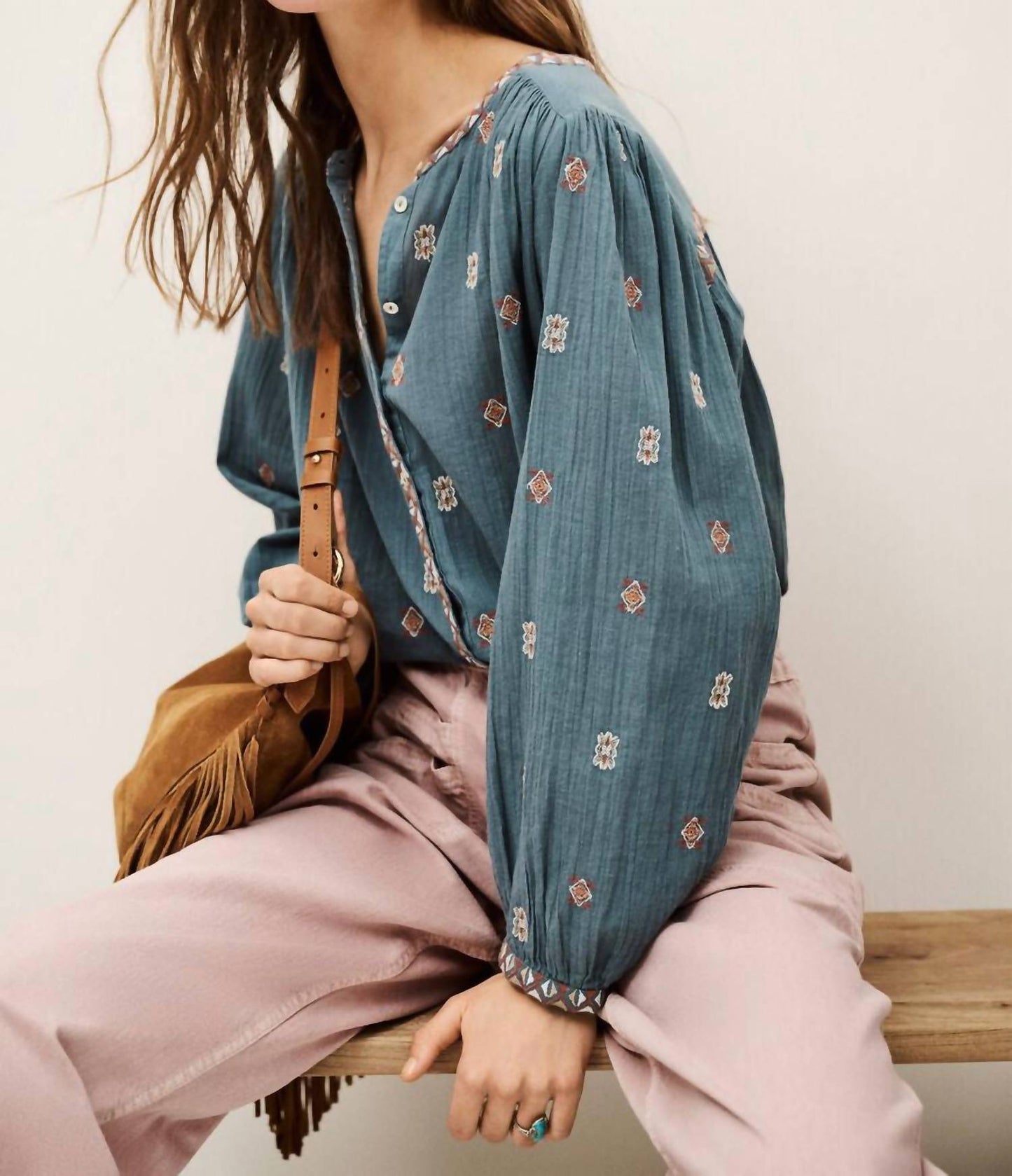 Ba&Sh - Daphne Loose Pleated Shirt