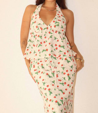 Bailey Rose - Strawberry Patch Halter Top