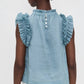 Sea - Anise Flutter Sleeve Top