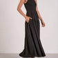 Elan - Black Gauze One-strap Smocked Dress