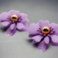 Purple Petal Glisten Earrings – Luxury Purple Floral Statement Earring