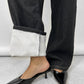 Emory Park - Fleece Lined Thermal Wide Leg Jeans